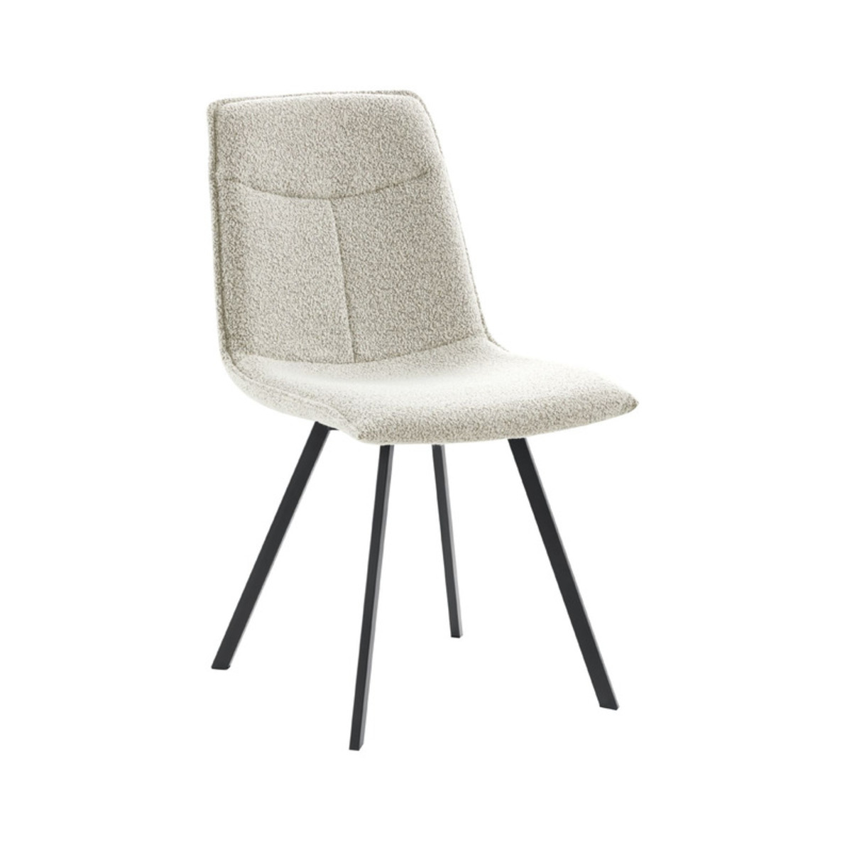 Eetkamerstoel Norco - Zonder armleuning - Taupe - Stof - Modern - Profijt Meubel