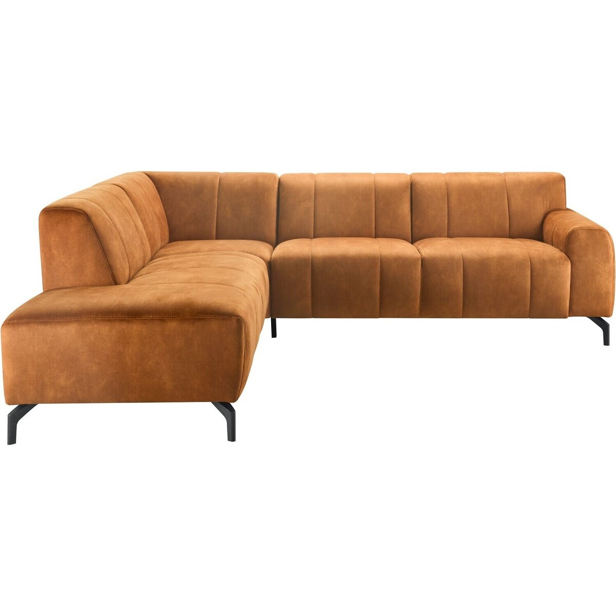 Hoekbank Aleja - - Bruin - Stof - Modern - Profijt Meubel