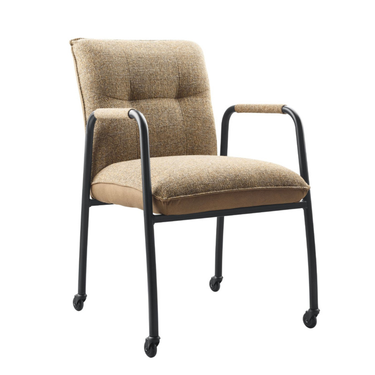 Fauteuil Alzy - Armleuning - Bruin - Stof - Modern - Profijt Meubel