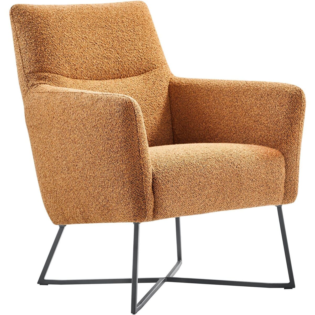 Fauteuil Varne - Armleuning - Geel - Stof - Modern - Profijt Meubel