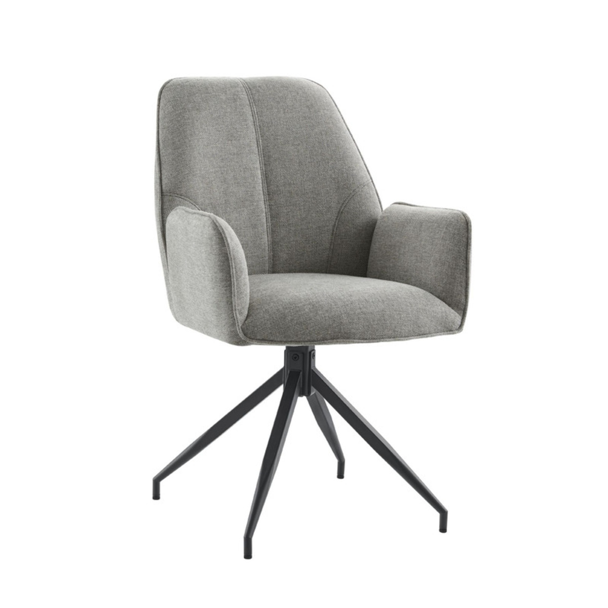 Fauteuil Parson - Armleuning - Grijs - Stof - Modern - Profijt Meubel