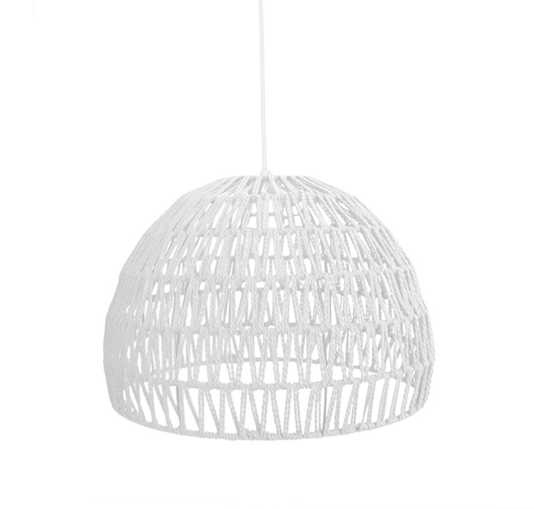 Hanglamp Rope Wit - Katoen - LABEL51