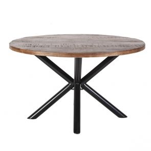 Eleonora - Eettafel Rond Kruispoot 130 cm 