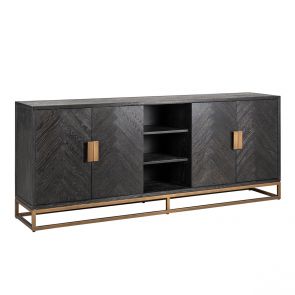 Richmond Interiors - Dressoir Blackbone Brass 225 cm