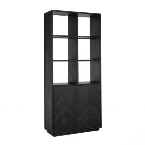 Richmond Interiors - Boekenkast Blackbone Brass 100 cm