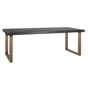 Richmond Interiors - Eettafel Blackbone Brass 220x100 cm