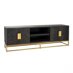 Richmond - TV-dressoir 185 Blackbone gold 4-deuren