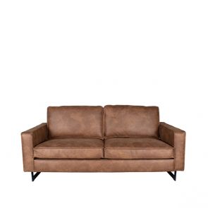 Bank Arezzo 2-Zits Cognac Microvezel 1