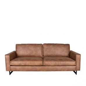 Bank Arezzo 3-Zits Cognac Microvezel 1