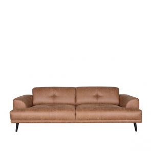 Bank Salerno 3-Zits Cognac Microvezel 1