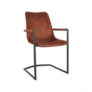 Eetkamerstoel Bodi Rust Velours 54x64x87 Cm Perspectief
