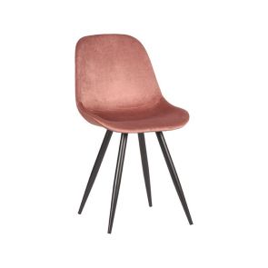 Eetkamerstoel Capri Oud Roze Fluweel 1