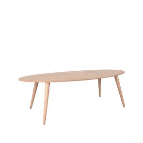 Eettafel Ines 240x110x76 Cm Naturel Eikenhout Perspectief