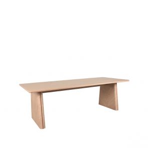 Eettafel Jule 240x100x75 cm Naturel Eikenhout Perspectief