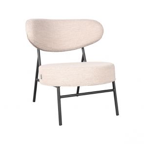 Fauteuil Zack Naturel Boucle 85x79x82 Cm Perspectief