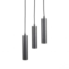 Hanglamp Ferroli 3-Lichts 30x30x143 Cm Zwart Perspectief