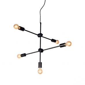 Hanglamp Stilo 70x70x70 Cm Zwart Metaal Perspectief