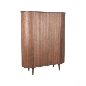 Hoge Kast Oliva 105x47x158 Cm Walnoot Eikenhout Perspectief