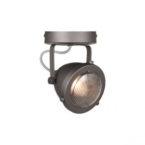 LED Spot Moto 1-Lichts Burned Steel Metaal 1