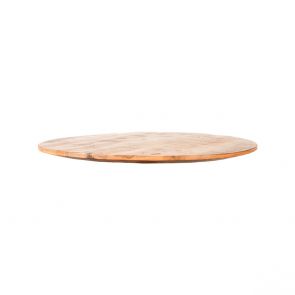 Restaurant/Bartafel Blad Rond Sloppy Edge 90x90 cm Naturel Perspectief