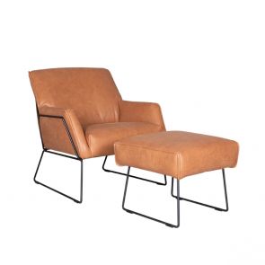 Fauteuil Rhona (+ Hocker)