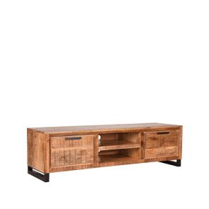 Tv-meubel Glasgow Rough Mangohout 160x45x45 cm