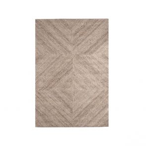 Vloerkleed Blendy Taupe Wol 160x230 Cm Voorkant