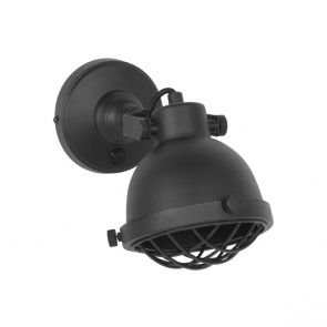 Wandlamp Cas Zwart Metaal