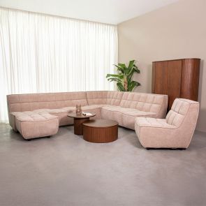 Hoekbank Albero 7-Zits + Hocker