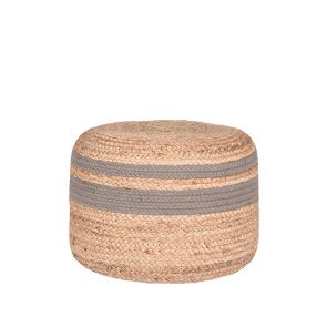 Poef Jute grijs 1
