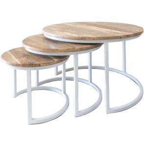 Salontafel Bart Wit - Set van 3