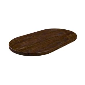 Tafelblad Halve Cirkel Straight Edge 180x100 cm