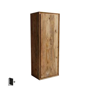 Hoge Kast Nori Rechtsdraaiend 1 Deur 50x35x140 cm