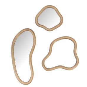 Spiegelset Akiro 17x40x2 cm / 30x24x2 cm / 20x18x2