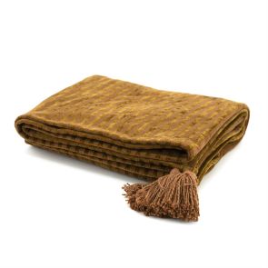 Plaid Sirun - mustard 170x130 cm