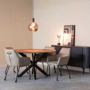 Eettafel Otis 130x130x76 cm