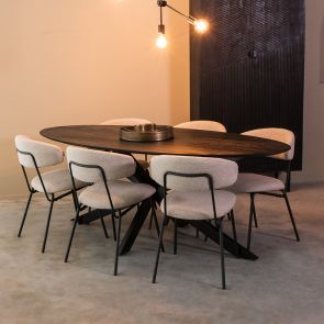 Eettafel James 210x100x76 cm
