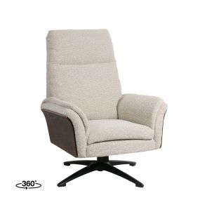 Draaifauteuil Zenza + Hocker 76x91x109 cm