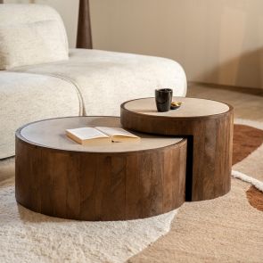 Salontafelset Hazel 55x55x40 cm / 79x79x30 cm