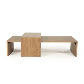 Salontafel set Flo 140x70x32 cm / 84x39x39 cm