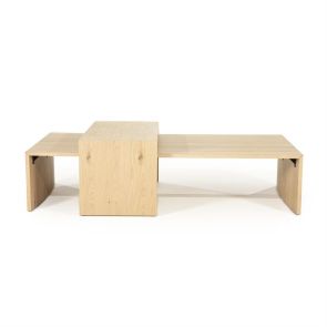 Salontafel set Flo 140x70x32 cm / 84x39x39 cm