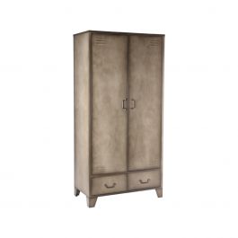 Hoge Kast Fence 2-Deurs 90x50x185 cm