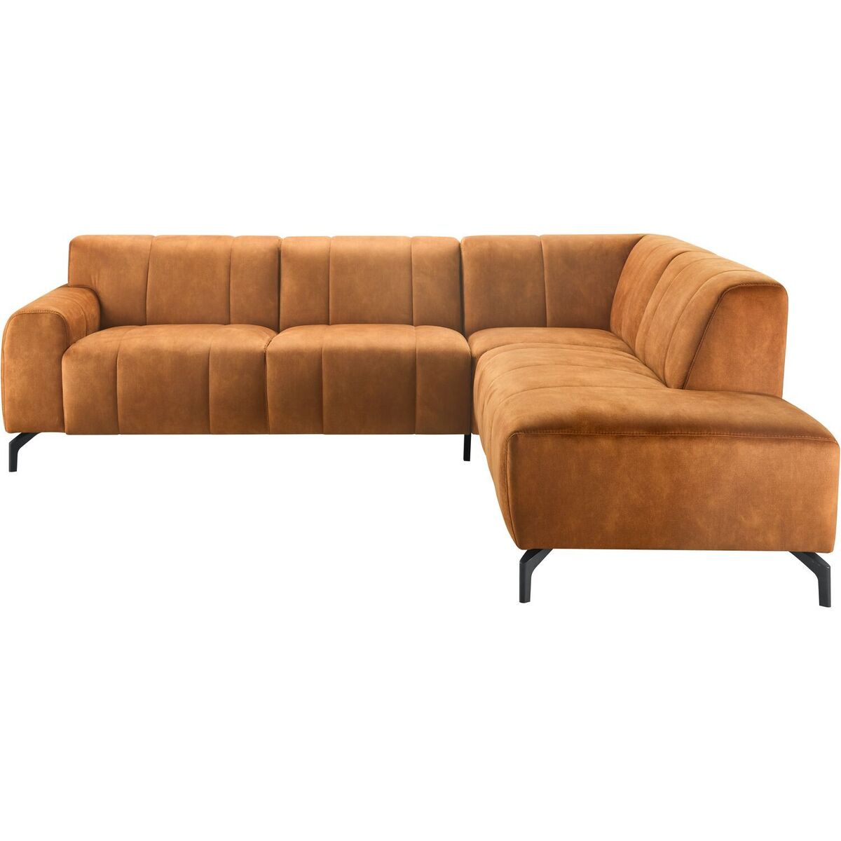 Hoekbank Aleja - - Bruin - Stof - Modern - Profijt Meubel