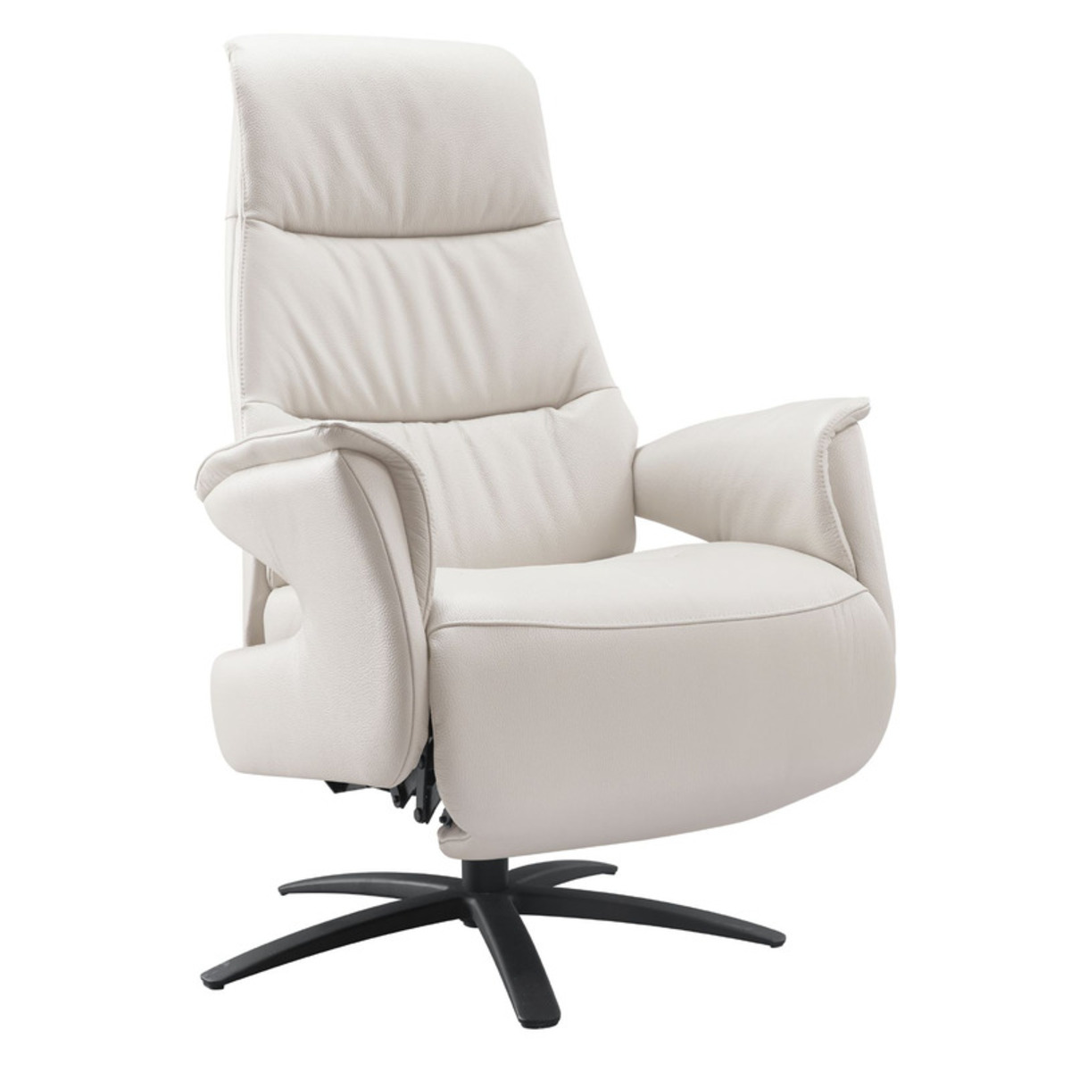 Fauteuil Altonia - Relaxfauteuil - Armleuning - Grijs - Leder - Modern - Profijt Meubel