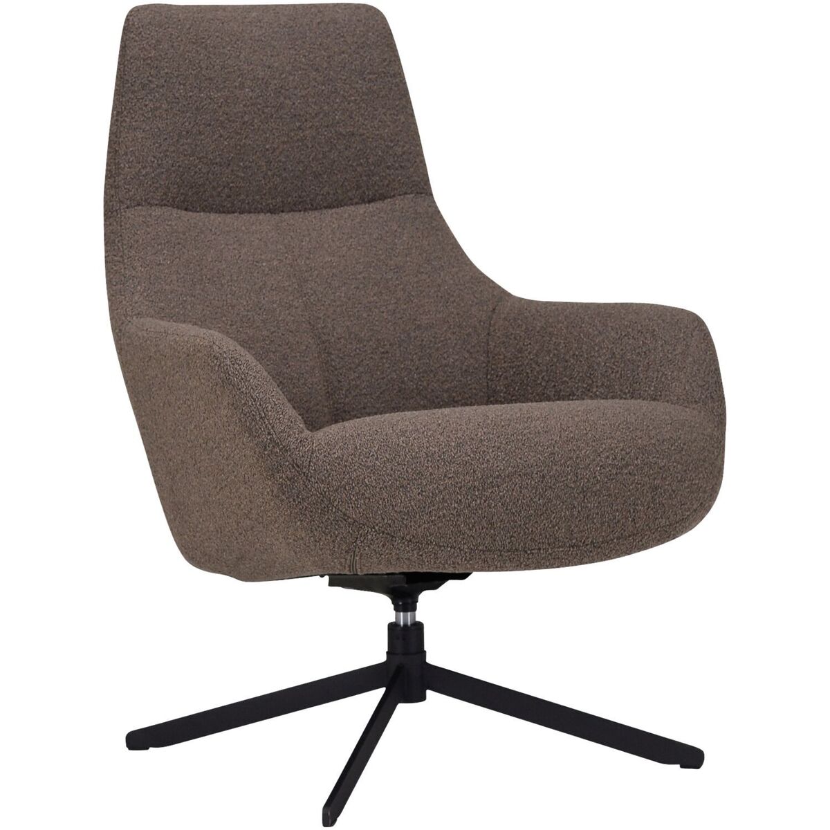 Fauteuil Kenmare - Armleuning - Bruin - Stof - Modern - Profijt Meubel