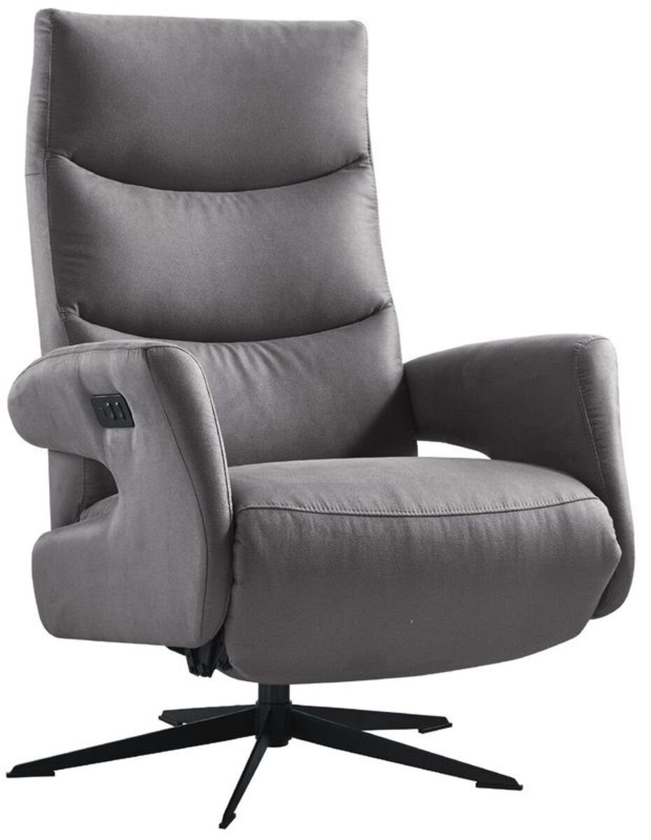 Fauteuil Nortwood - Elektrisch - Armleuning - Grijs - Stof - Modern - Profijt Meubel