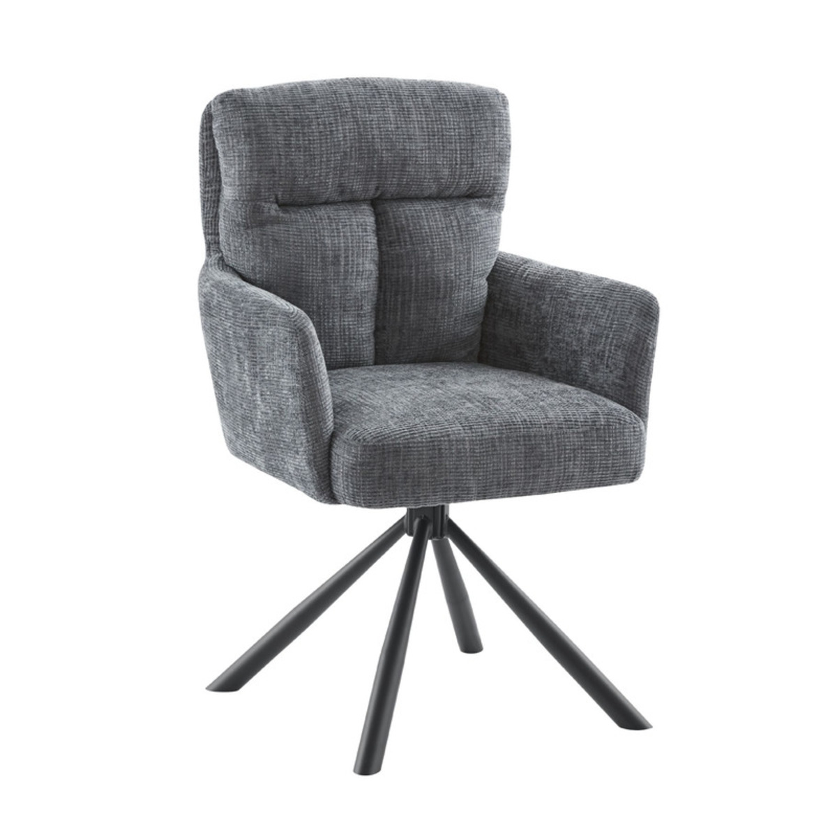Fauteuil Dixson - Armleuning - Grijs - Stof - Modern - Profijt Meubel