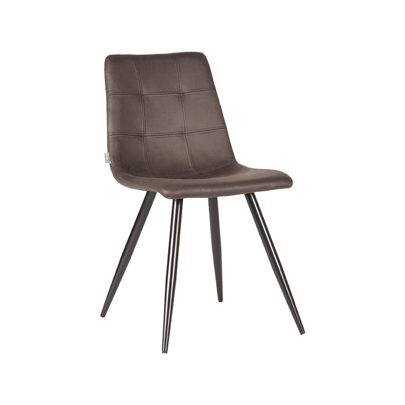 Eetkamerstoel Jay Grijs Antraciet - Microfiber - LABEL51