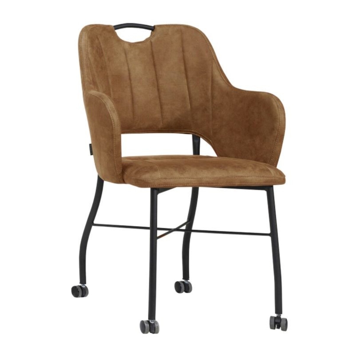 Eetkamerstoel Selena Bruin Cognac - Stof - DOK 2 Essentials