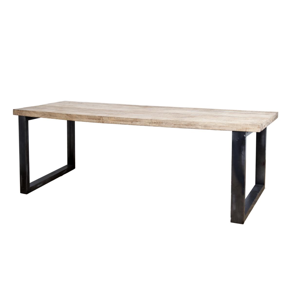 Eetkamertafel Mango Zwart  - Mangohout - Eleonora